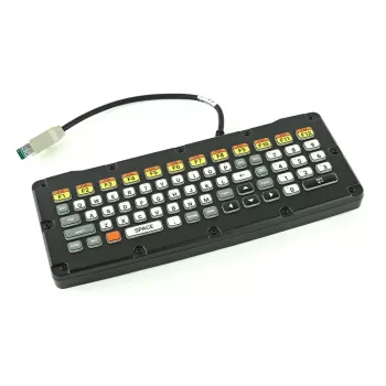 Klawiatura Zebra KYBD-QW-VC80-S-1 medyczna USB QWERTY US English Czarny, Żółty