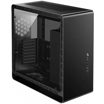 Jonsbo UMX6S E-ATX Midi-Tower, szkło hartowane - czarny