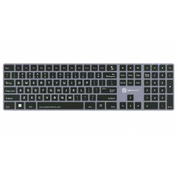 Klawiatura LogicKeyboard ALBA UK Mac — układ Dyslexie LKB-DYSLEX-CWMU-UK, zestaw klawiszy UK ISO Mac