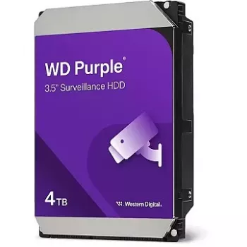 Wewnętrzny dysk twardy Western Digital fioletowy 4 TB 5400 RPM 128 MB 3,5 cala Serial ATA III