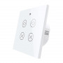 MOES WRS-EUC2 ścienny przełącznik dwóch rolet Wi-Fi i RF, biały