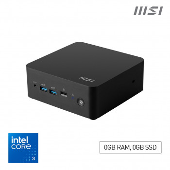MSI Cubi NUC 1MG-014BEU barebone, Core 3 100U, Wi-Fi 6E, bez RAM/dysku/OS