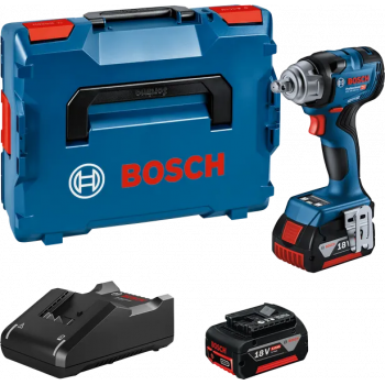 Bosch GDS 18V-330 HC zestaw klucza udarowego 06019L5003, 2 × 5,0 Ah, GAL 18V-40, L-BOXX