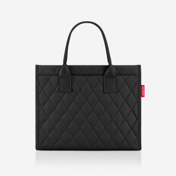 reisenthel daily shopper DN7059 torba na zakupy, 14 l, czarna w romby