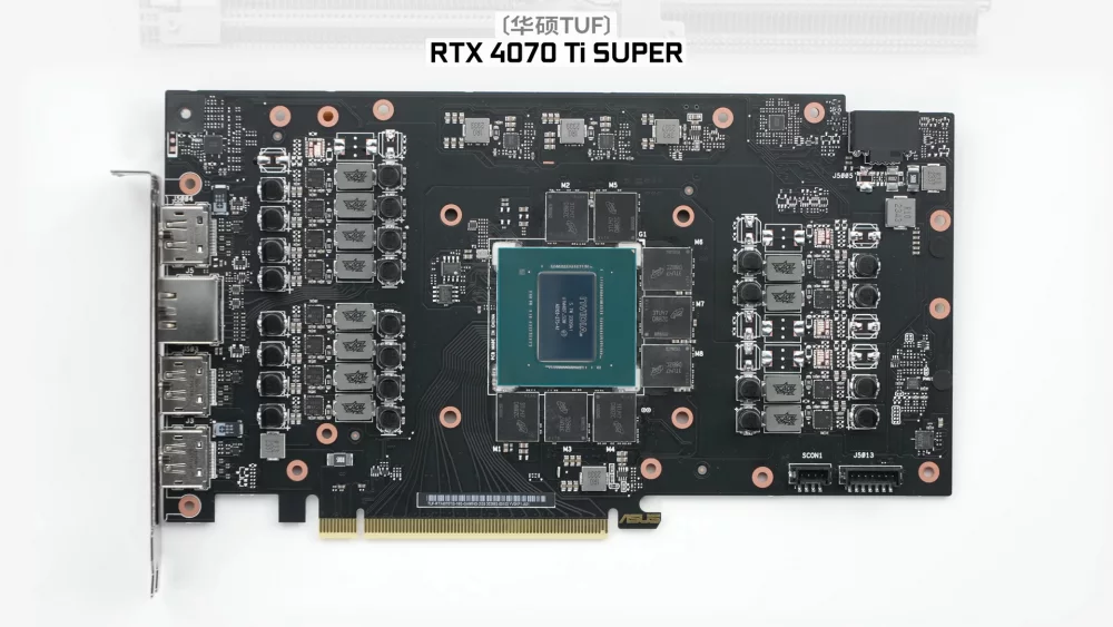 Graphics card circuit board with GPU chip